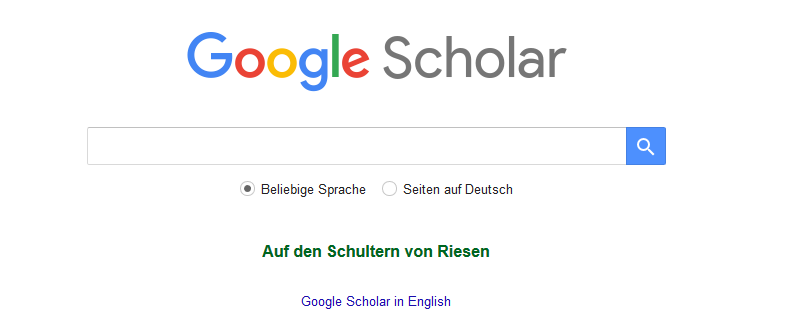 Scholar Google Suchmaschine